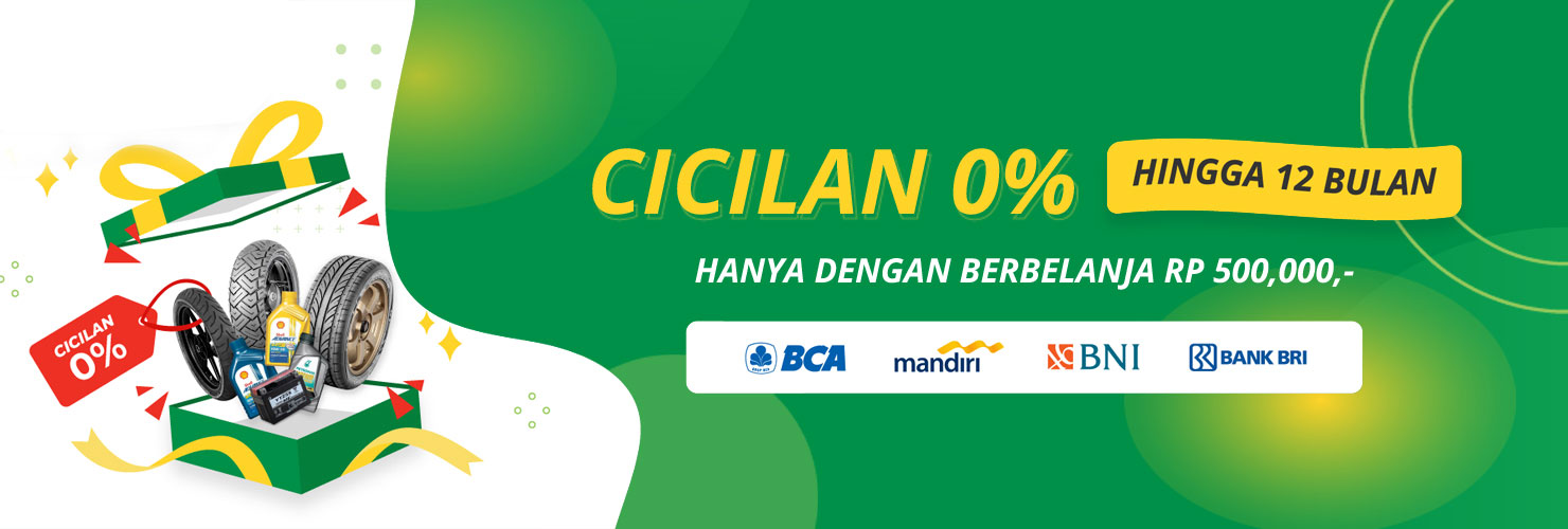 Beli Ban Bisa Dicicil 0% Hingga 12 Bulan!