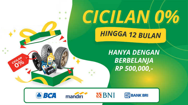 Beli Ban Bisa Dicicil 0% Hingga 12 Bulan!