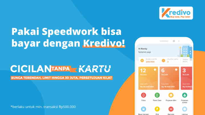 Hanya dengan minimum pembelian Rp 500,000 melalui aplikasi Speedwork, mau tahu caranya?