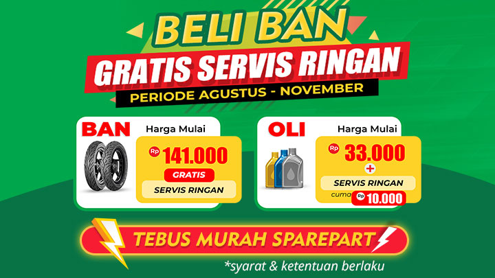 Beli Ban Gratis Servis Ringan!
