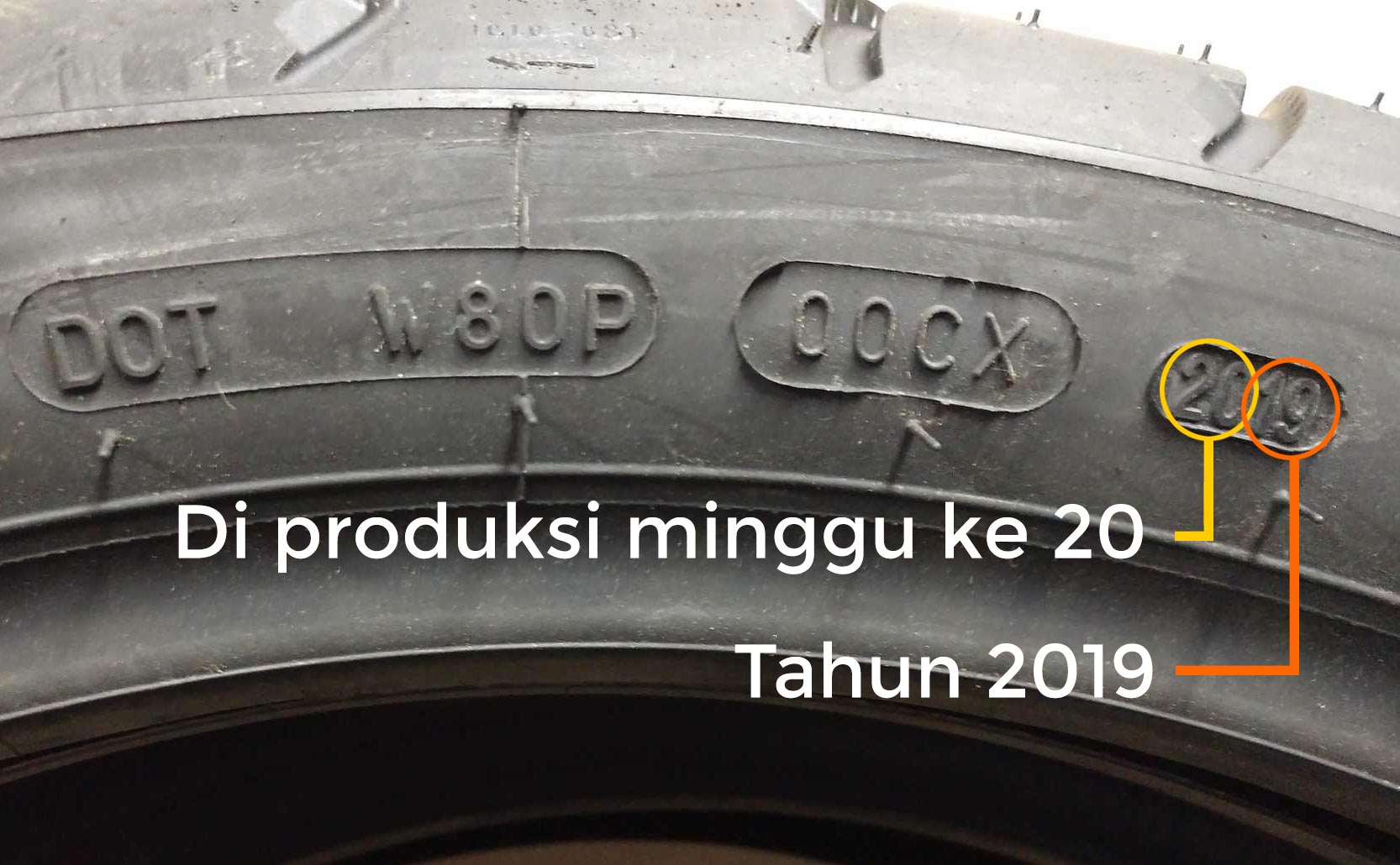 Cara baca kode produksi ban
