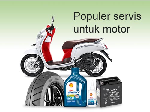 populer servis untuk motor